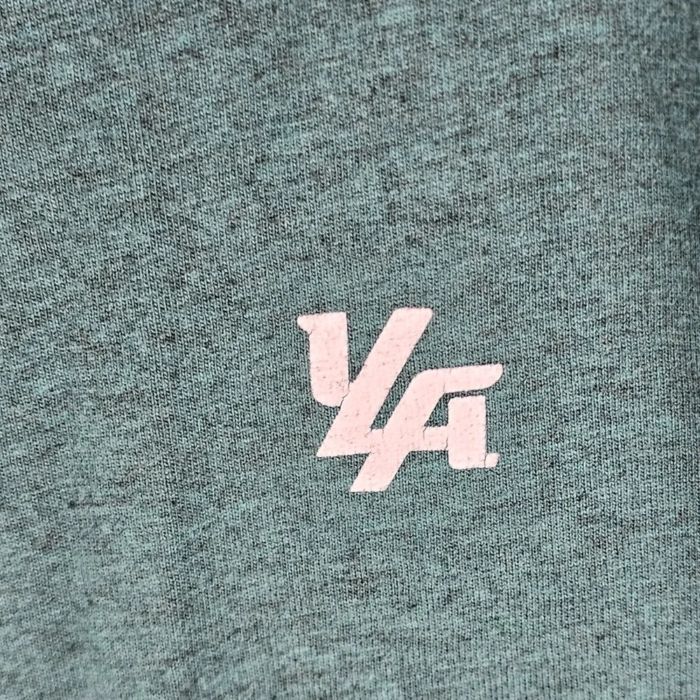 YoungLA Workout Tee Shirt Mens Large Jade Heather Short Sleeve Crew Neck MC1083
